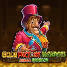 Gold Factory Jackpots Mega Moolah logo by Aurum Signature Studios Fatbet Casino