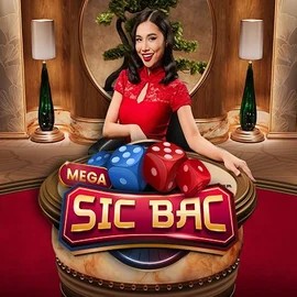 Official Live Casino logo: Mega Sic Bac by Pragmatic Play at Fatbet Casino